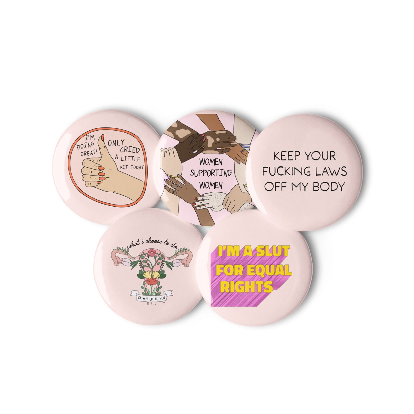 Handsome Girl Pin Set