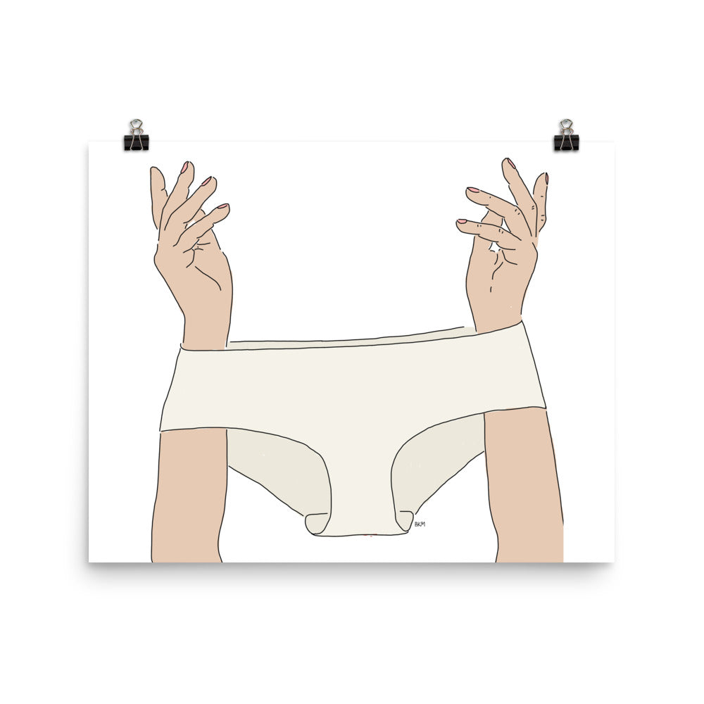 Tidy Whities Wall Print