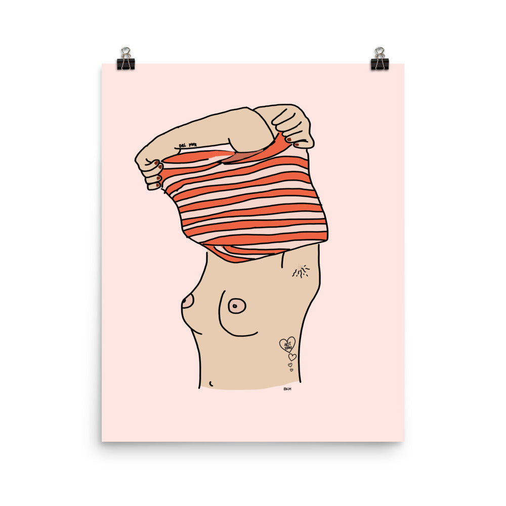 Take it Off Wall Print