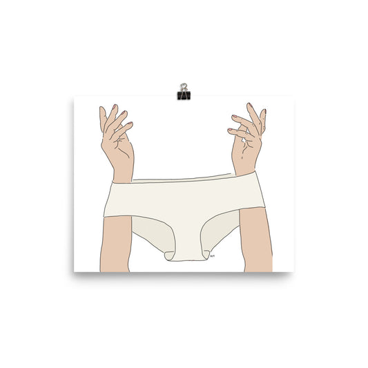Tidy Whities Wall Print