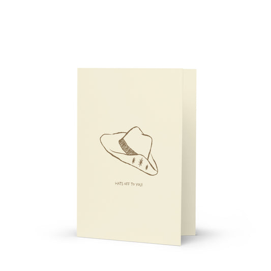 Hats Off to You Card (BLANK)