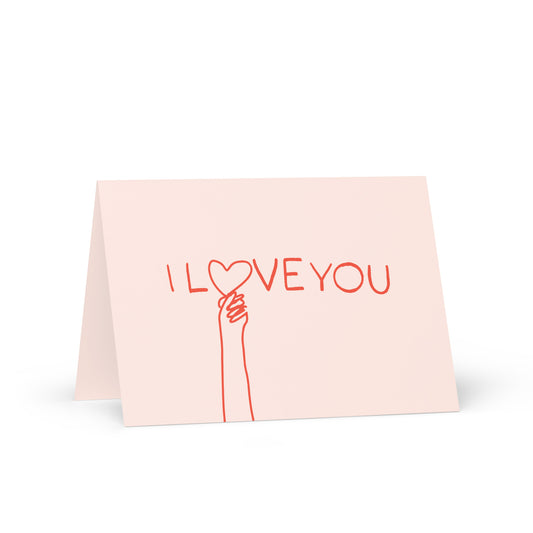 I Love You Card (BLANK)