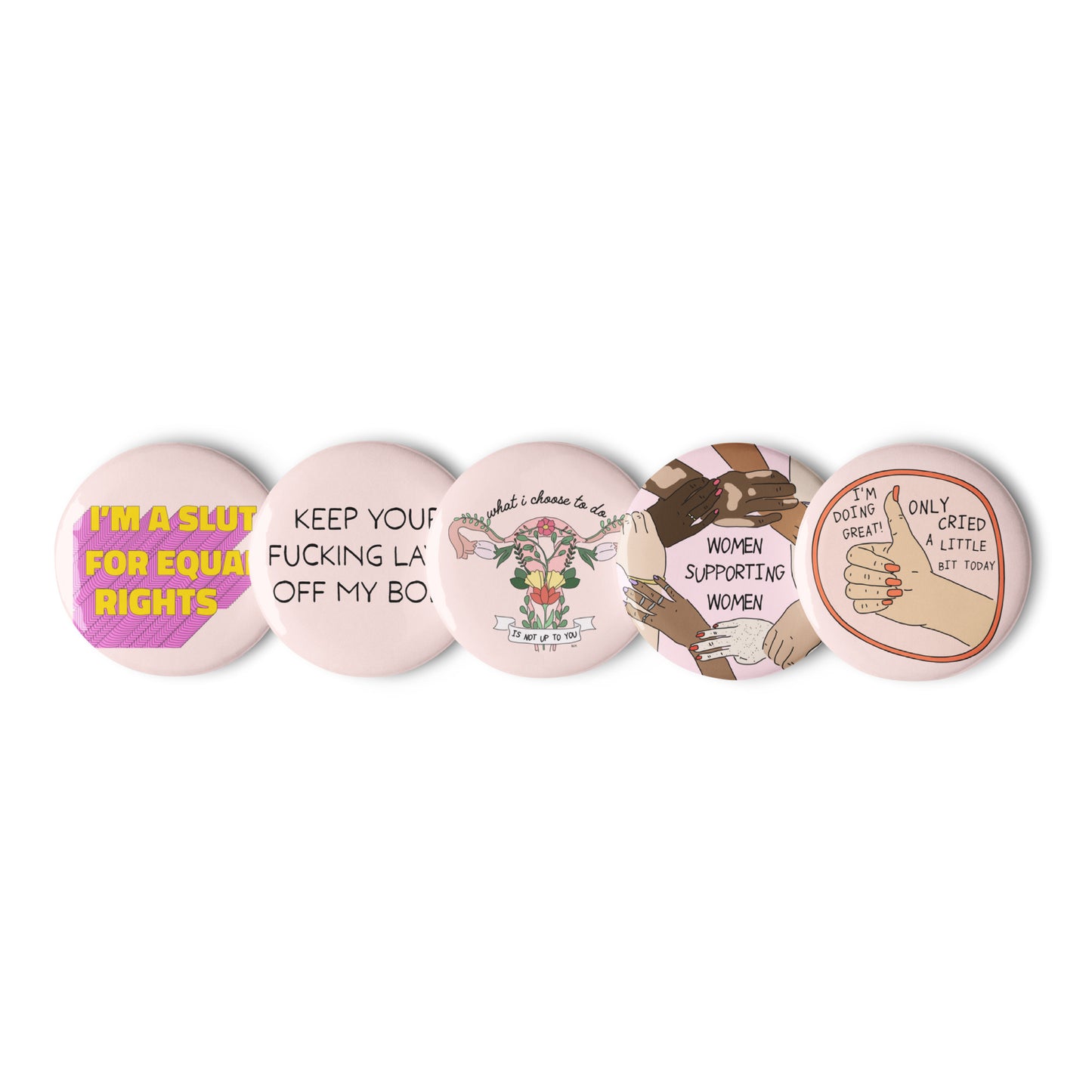 Handsome Girl Pin Set