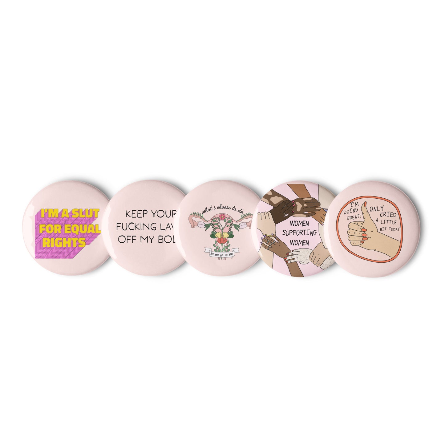 Handsome Girl Pin Set